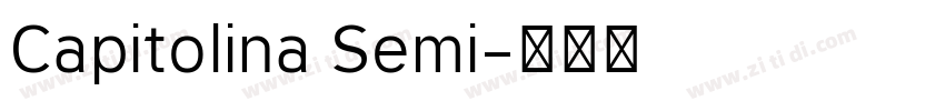 Capitolina Semi字体转换